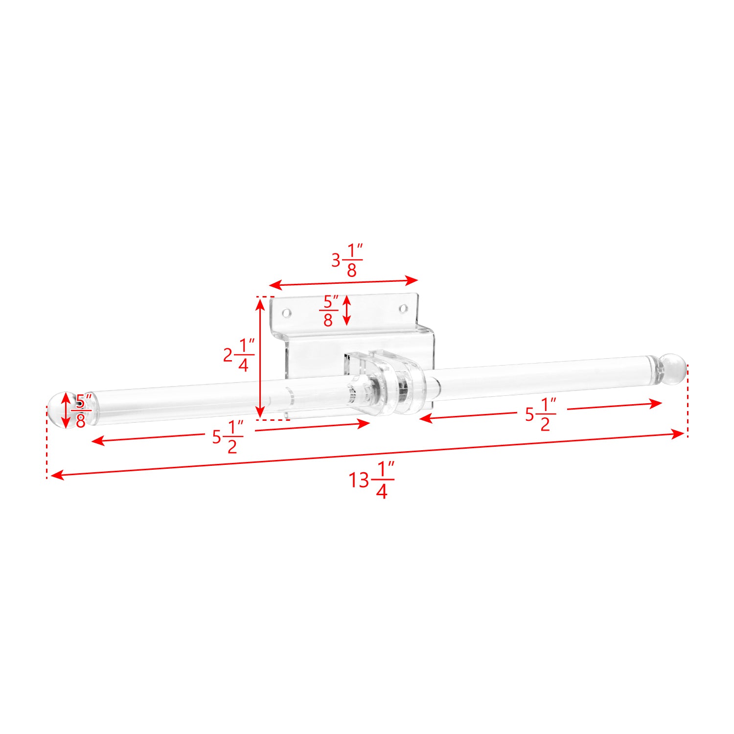 2 Pcs Set  Acrylic "T" Bar Bracelet Display