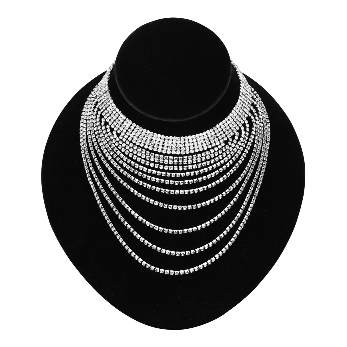 Lay-Down Necklace Bust Display-Nile Corp