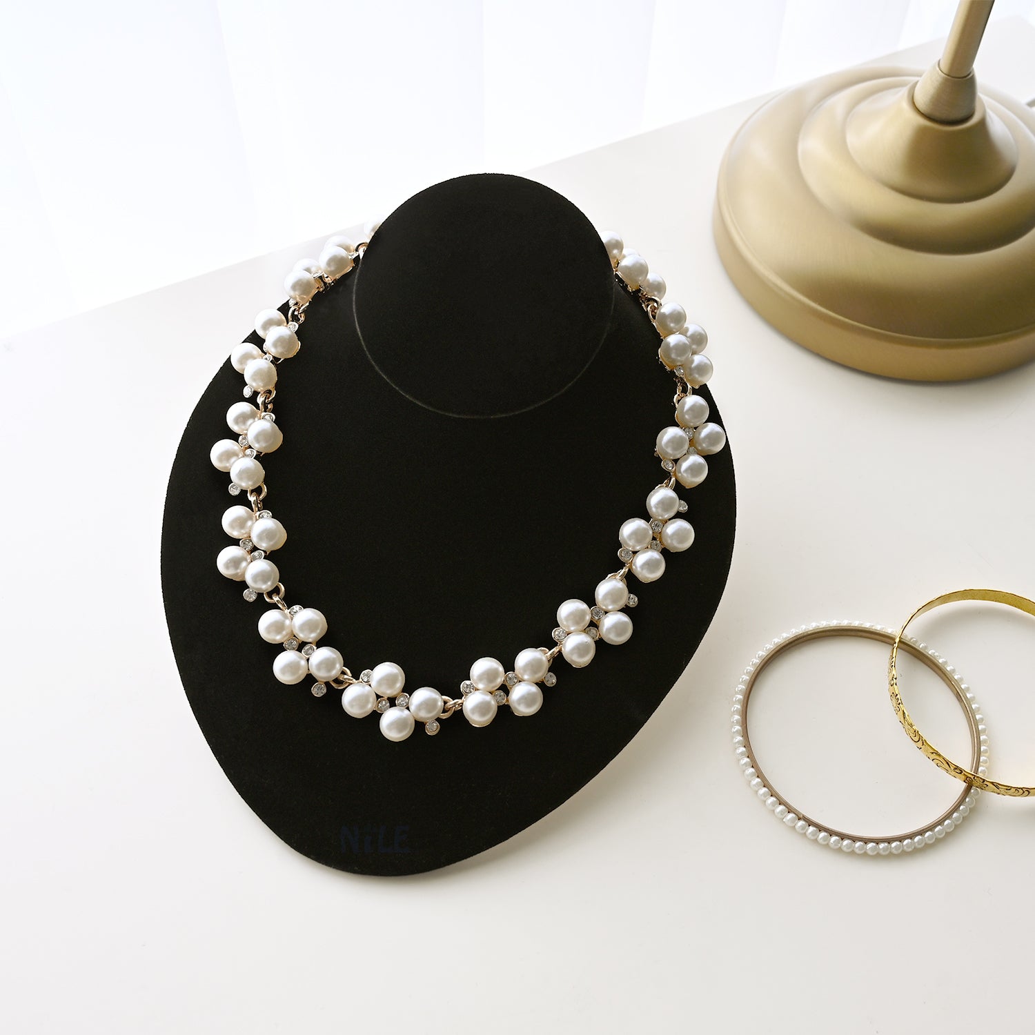 Lay-Down Necklace Bust Display-Nile Corp