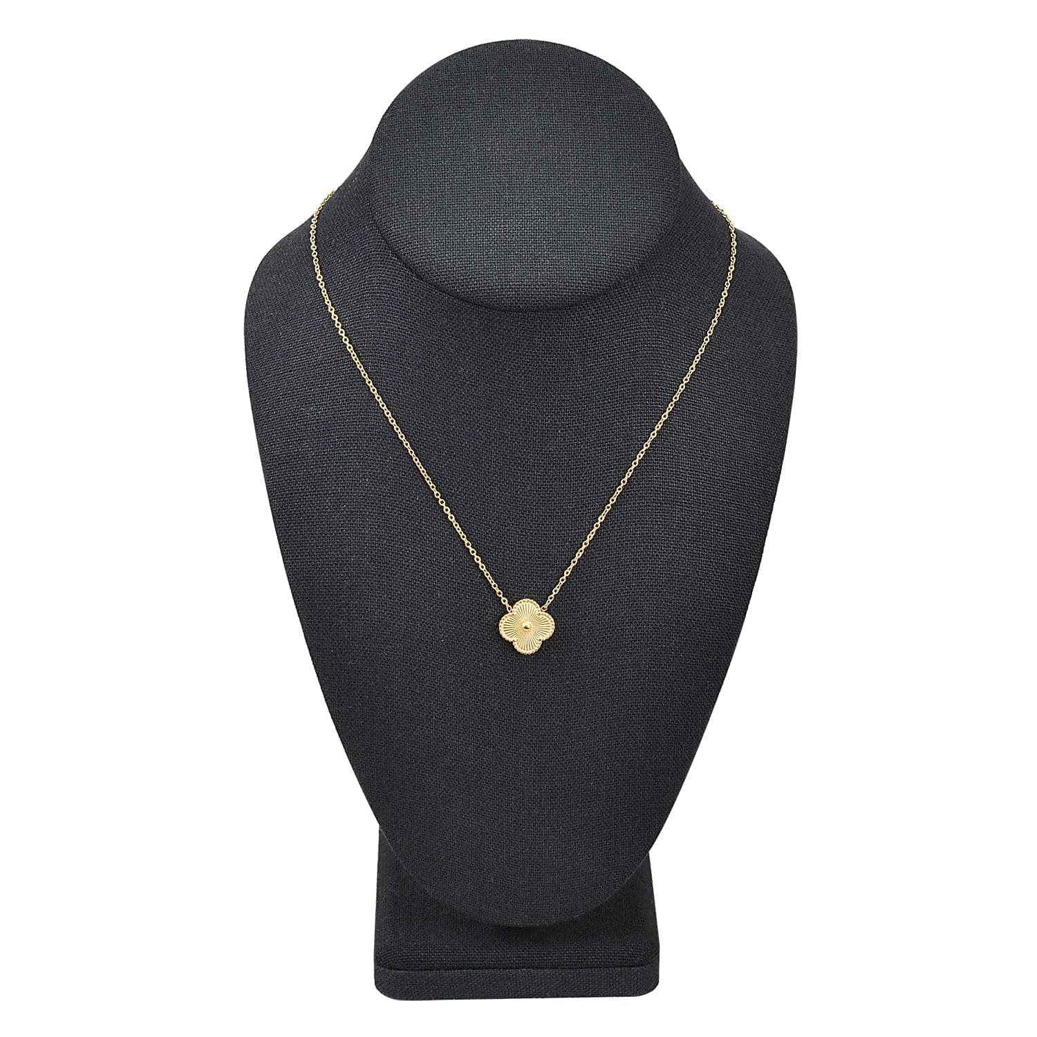 #189-7-LNBK Jewelry Display Bust , Black Linen