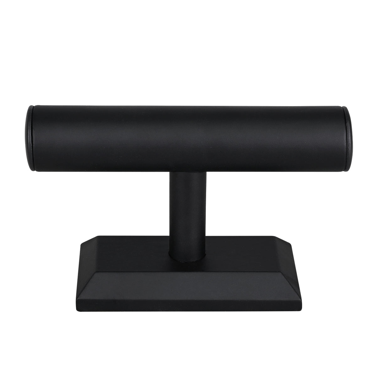 #219L-BK  Black Deluxe PU Faux Leather Jewelry Display Holder Organizer,Black