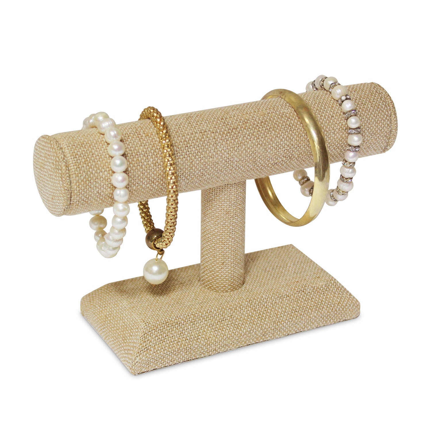 Linen T-Bar Bracelet Display-Nile Corp