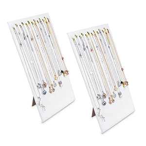 #68-HAx2 Necklace and Chain Display Pad with Easel