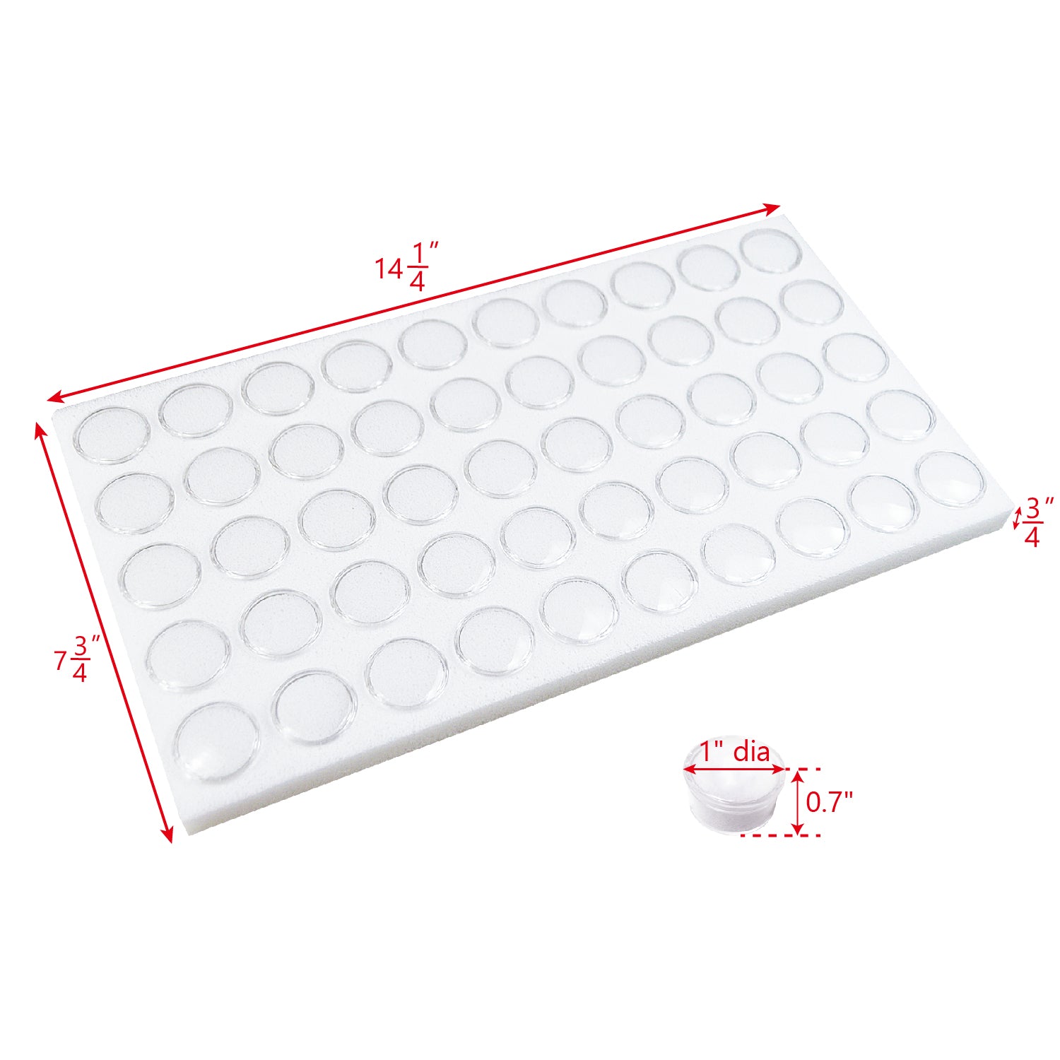 50 Gemstone Jar Tray Liner -Nile Corp