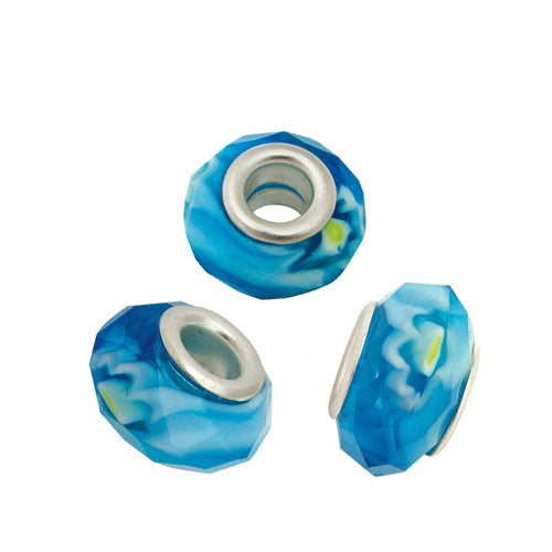 #BS-PD732-24 Glass Rondelle Beads, 14mm x 8mm