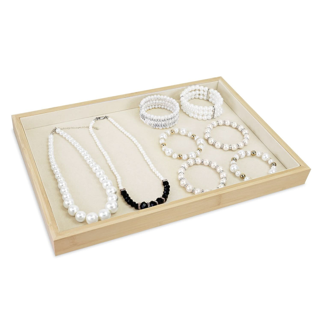 #BW1-1 Stackable Bamboo Jewelry Tray