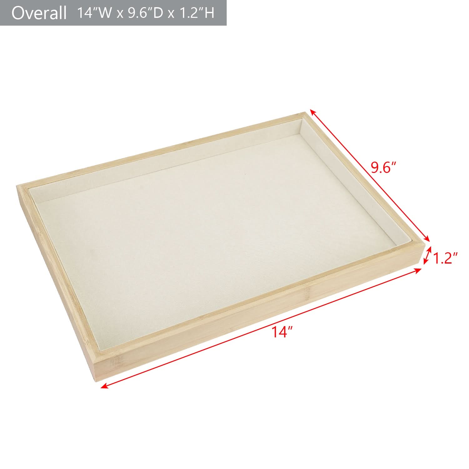 #BW1-1  Stackable Bamboo Jewelry Tray