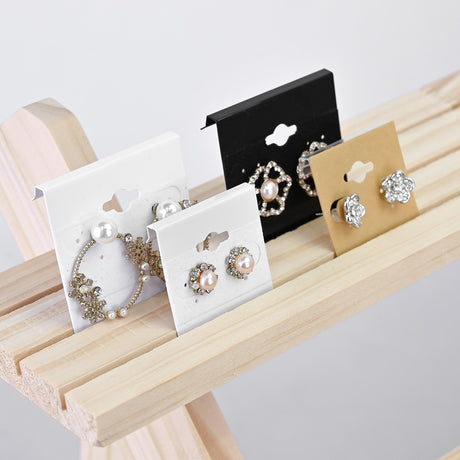 3-Tier Wooden Earring Display