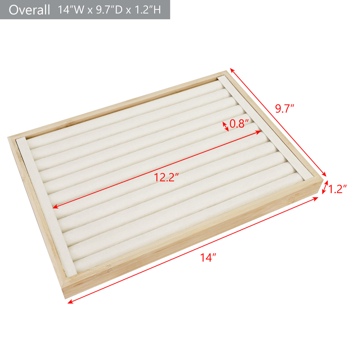 #BW222-1   Bamboo Ring Tray Jewelry Display