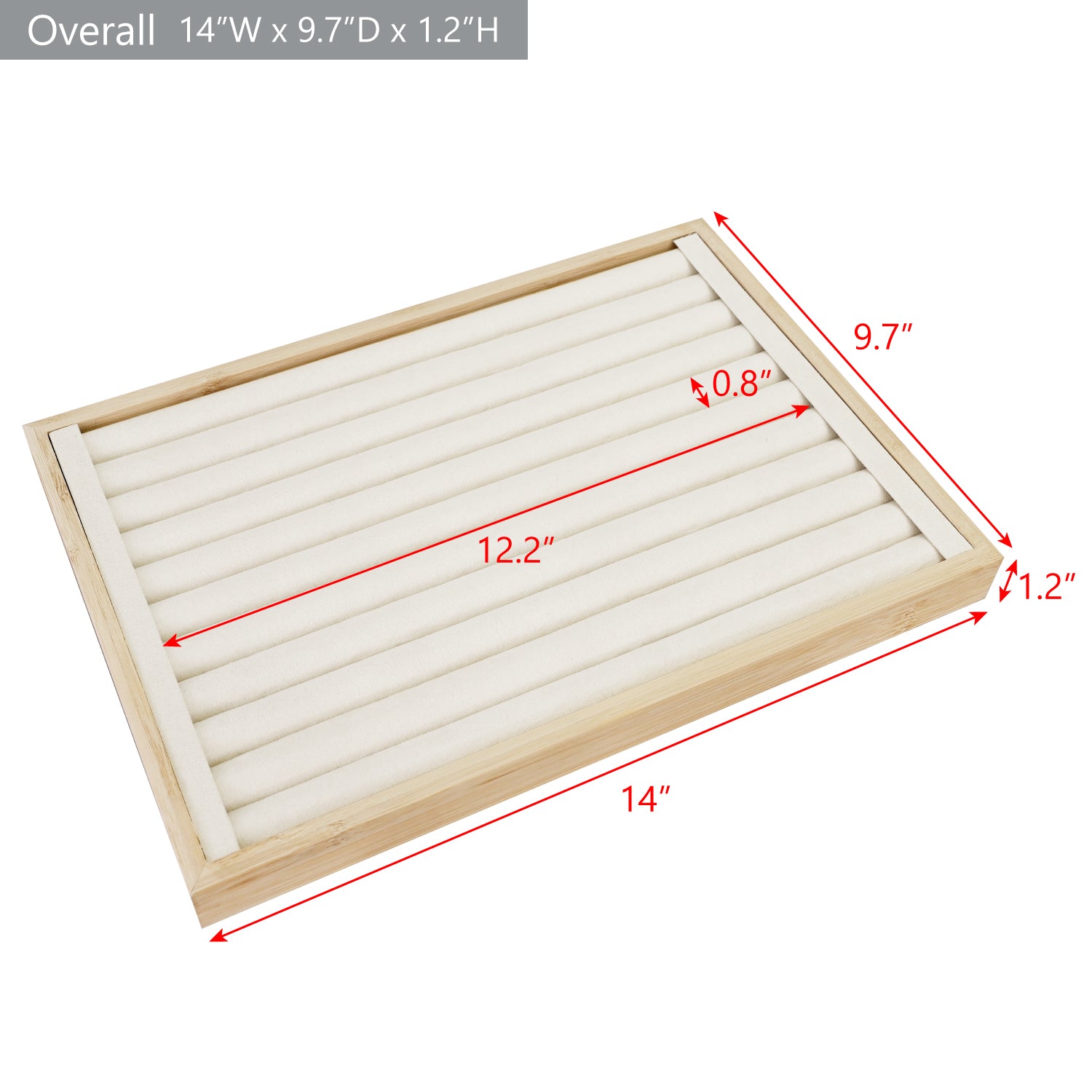 #BW222-1   Bamboo Ring Tray Jewelry Display
