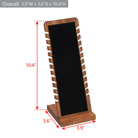 2Pcs Set Bamboo Freestanding Small Bracelet Necklace Display Stand