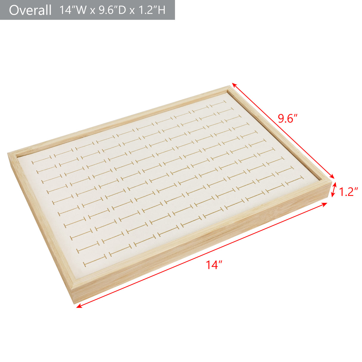 #BW92-100 Bamboo Ring Display Jewelry Tray