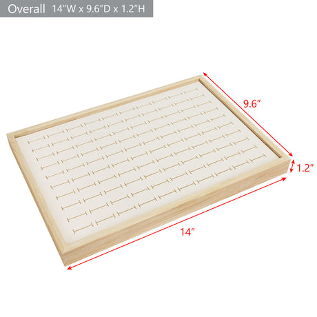 #BW92-100   Bamboo Ring Display Jewelry Tray