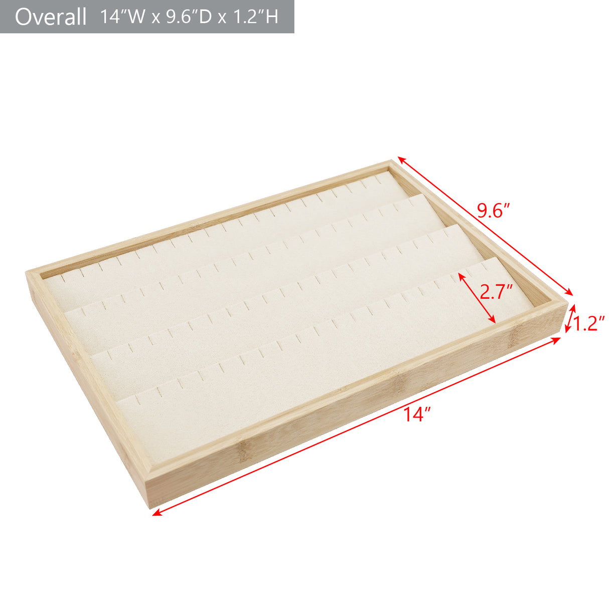 #BW92-E3  Bamboo Jewelry Tray Earrings