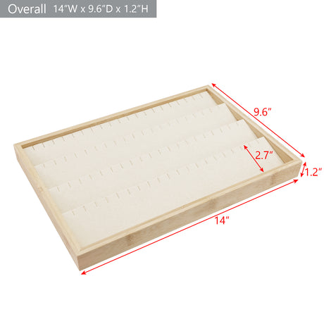 #BW92-E3  Bamboo Jewelry Tray Earrings