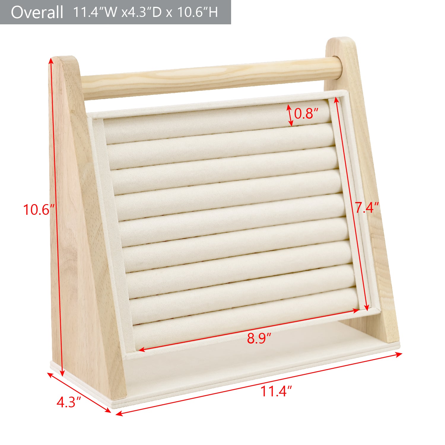 Velvet-Decorated Jewelry Ring Display Rack – Perfect for Protecting and Displaying Jewelry