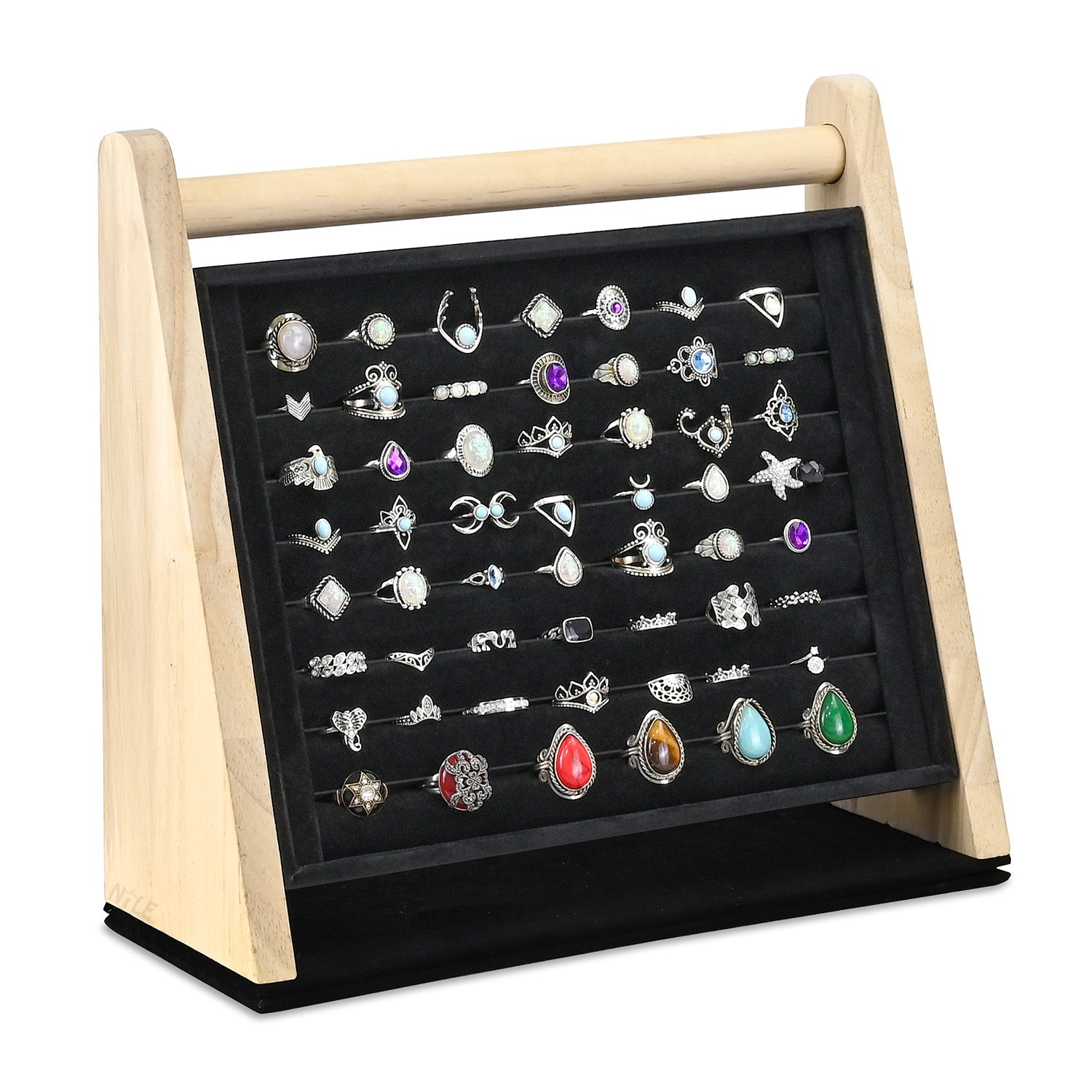 #BWTR222-1  Velvet-Decorated Jewelry Ring Display Rack – Perfect for Protecting and Displaying Jewelry