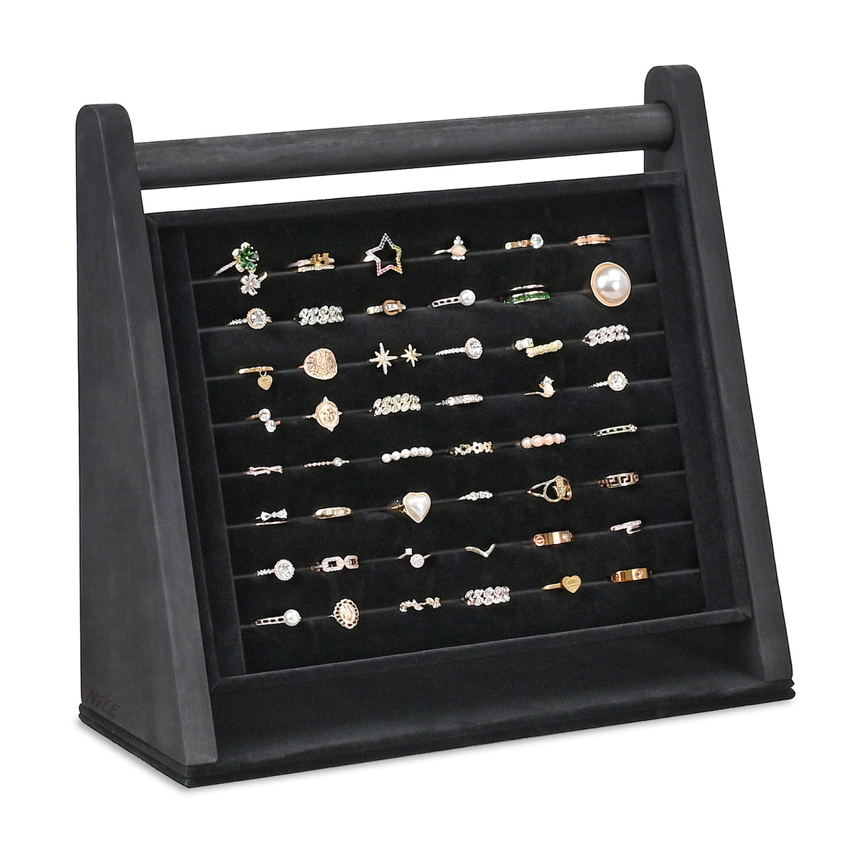 #BWTR222-1  Velvet-Decorated Jewelry Ring Display Rack – Perfect for Protecting and Displaying Jewelry