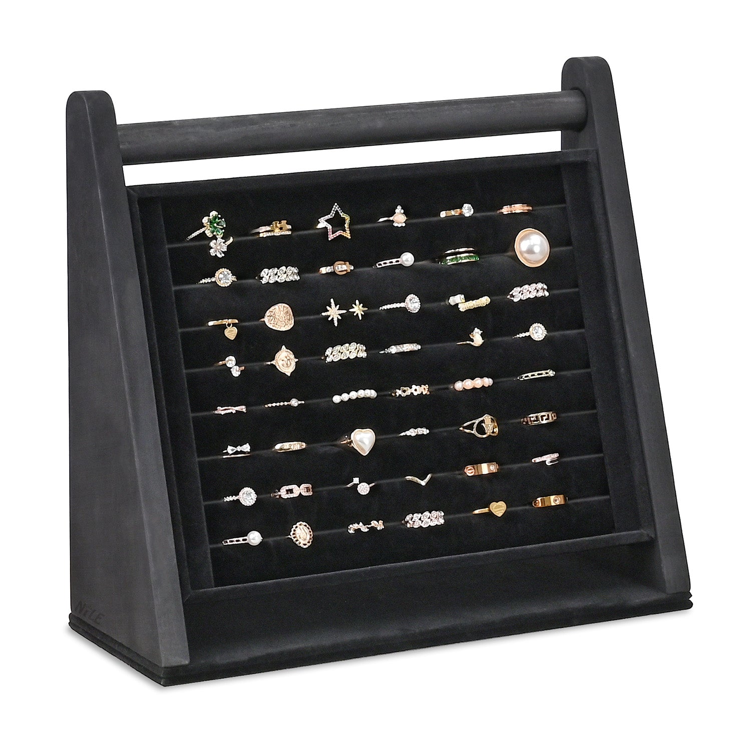 #BWTR222-1  Velvet-Decorated Jewelry Ring Display Rack – Perfect for Protecting and Displaying Jewelry