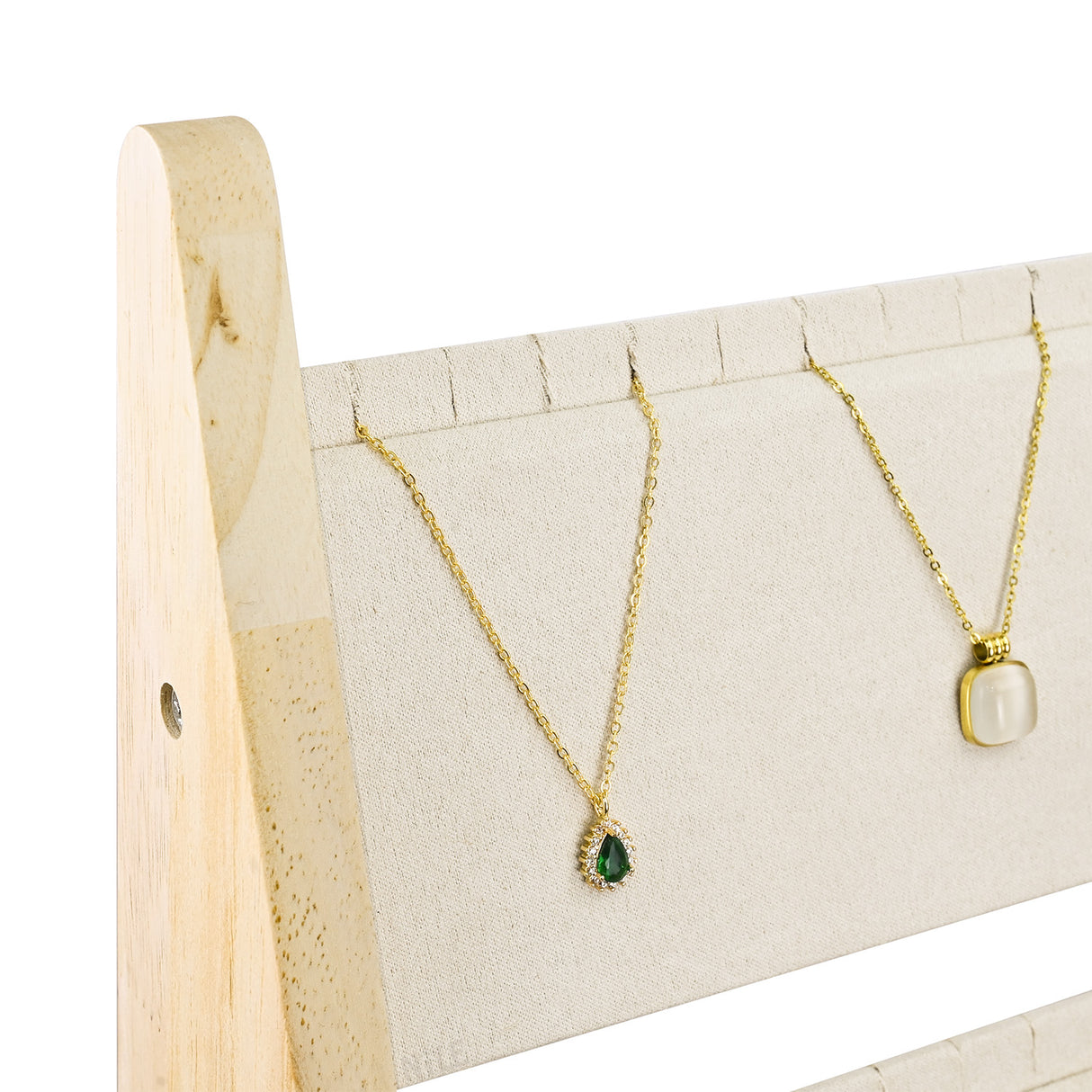#BWTR92-E3 3-Tier Necklace Holder Stand With Velvet, Jewelry Necklace