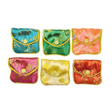 #BX1101T-MX Chinese Style Zipper Pouch, assorted flower