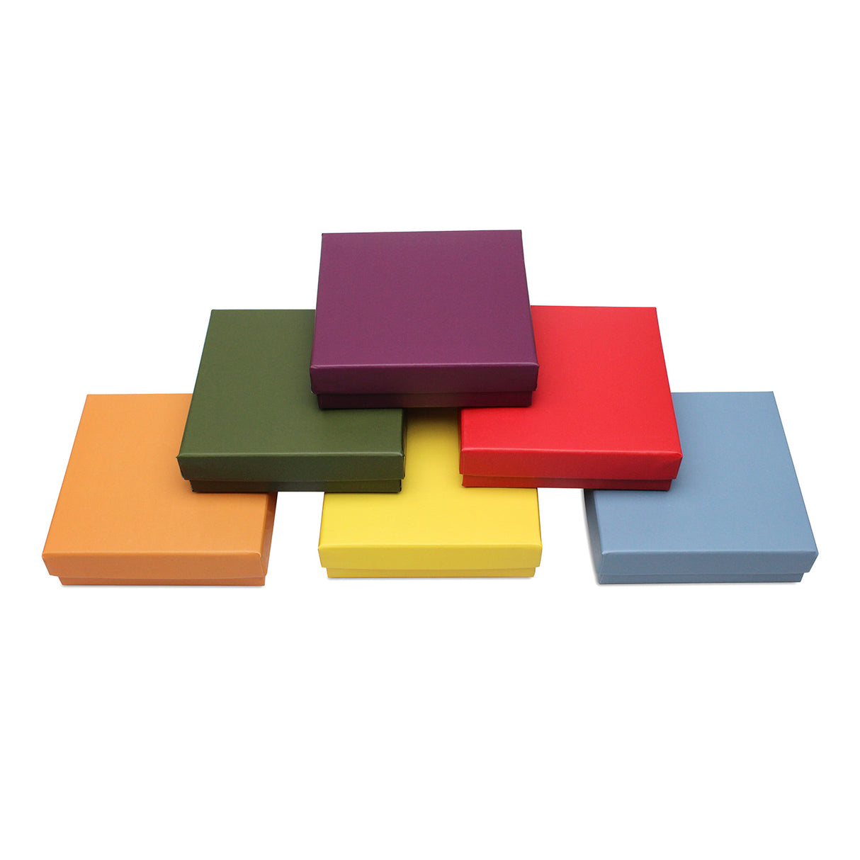 #BX2833-MF Matte Mix Color Paper Cotton Filled Boxes