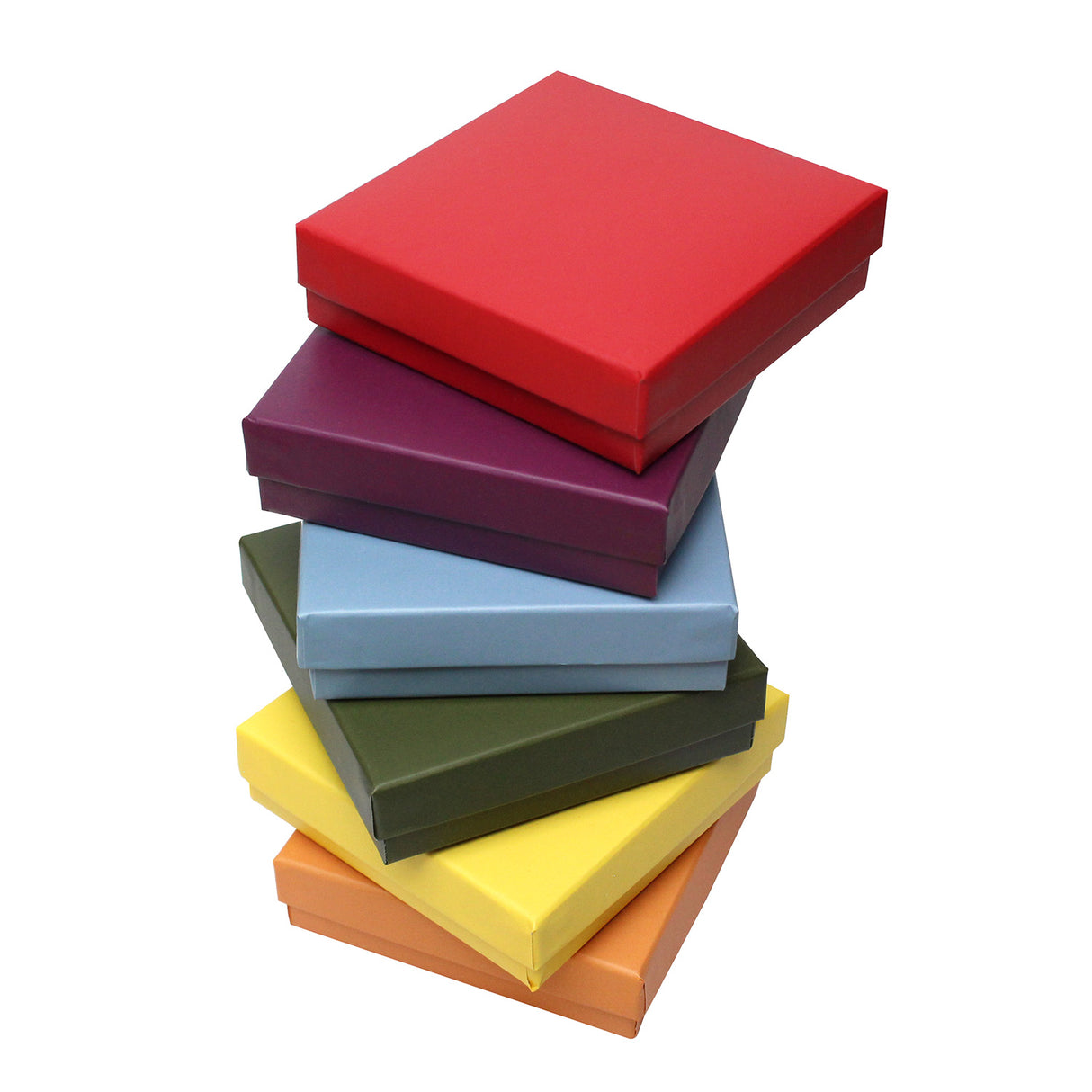 #BX2833-MF Matte Mix Color Paper Cotton Filled Boxes