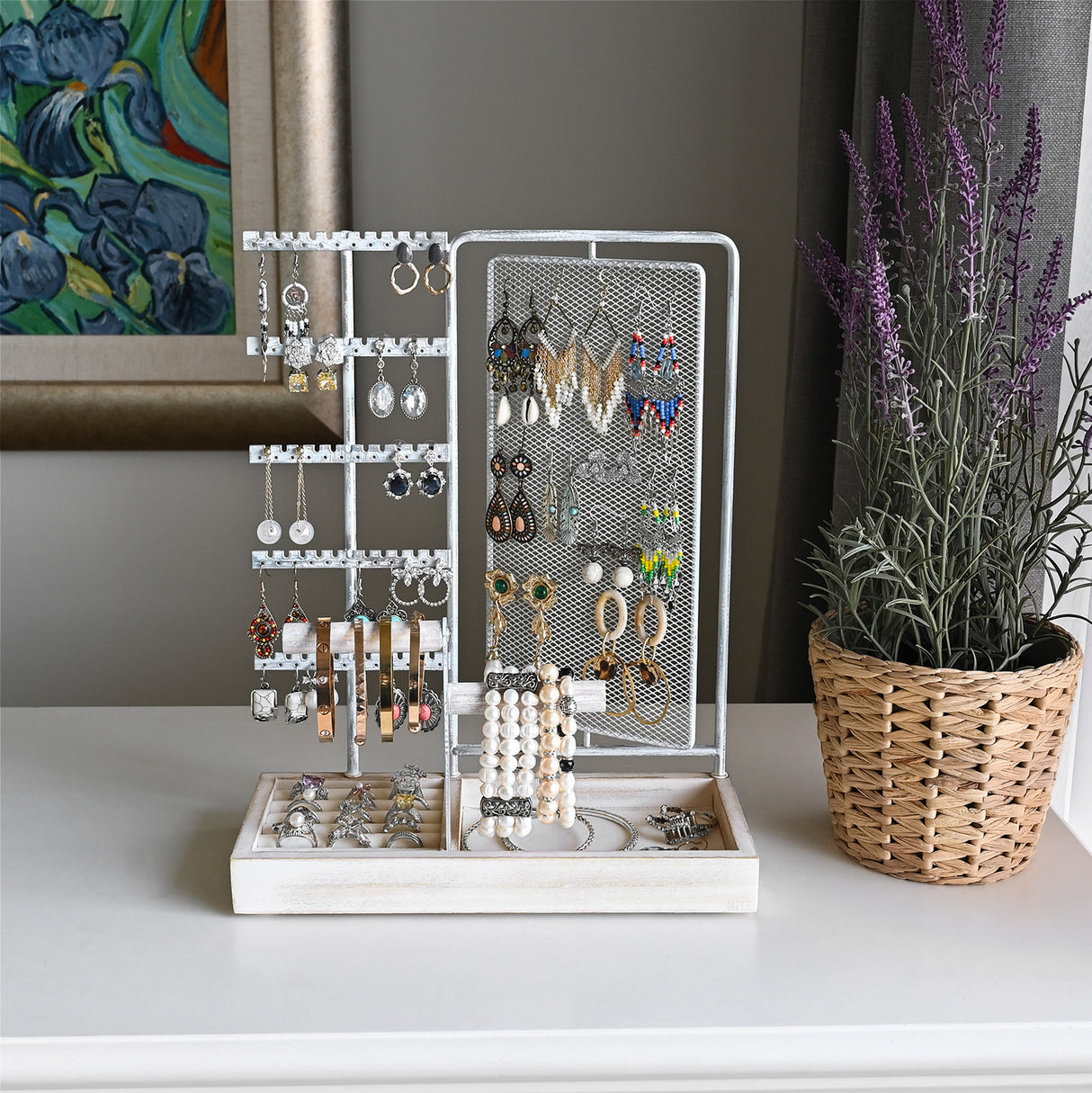 #DJP4231ATWH  Jewelry Organizer Display