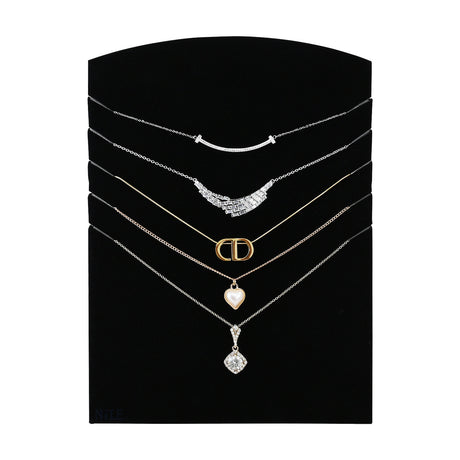 #DPJ7608BK  Bracelet Necklace and Chain Display Pad with Easel