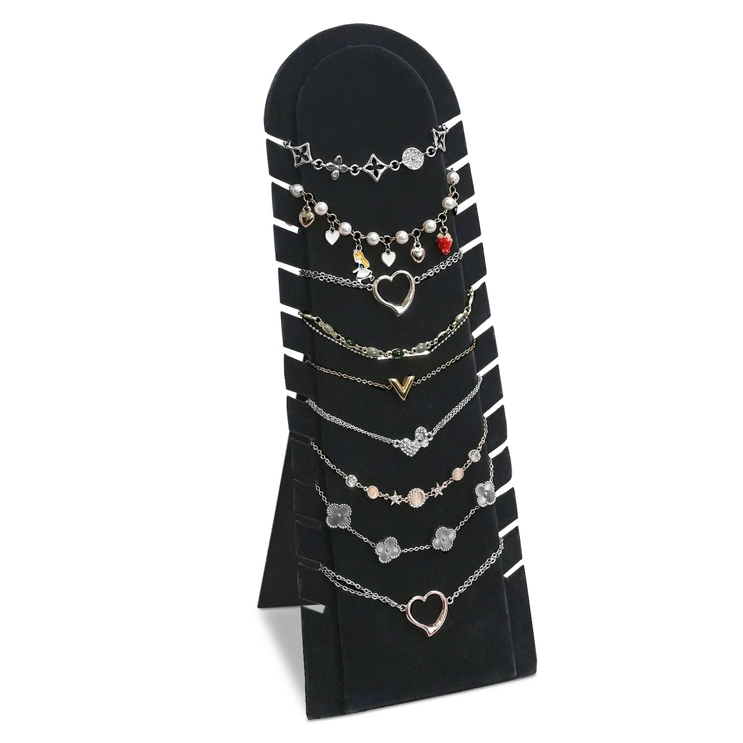 #DPJ7712 Bracelet Necklace and Chain Display Pad with Easel