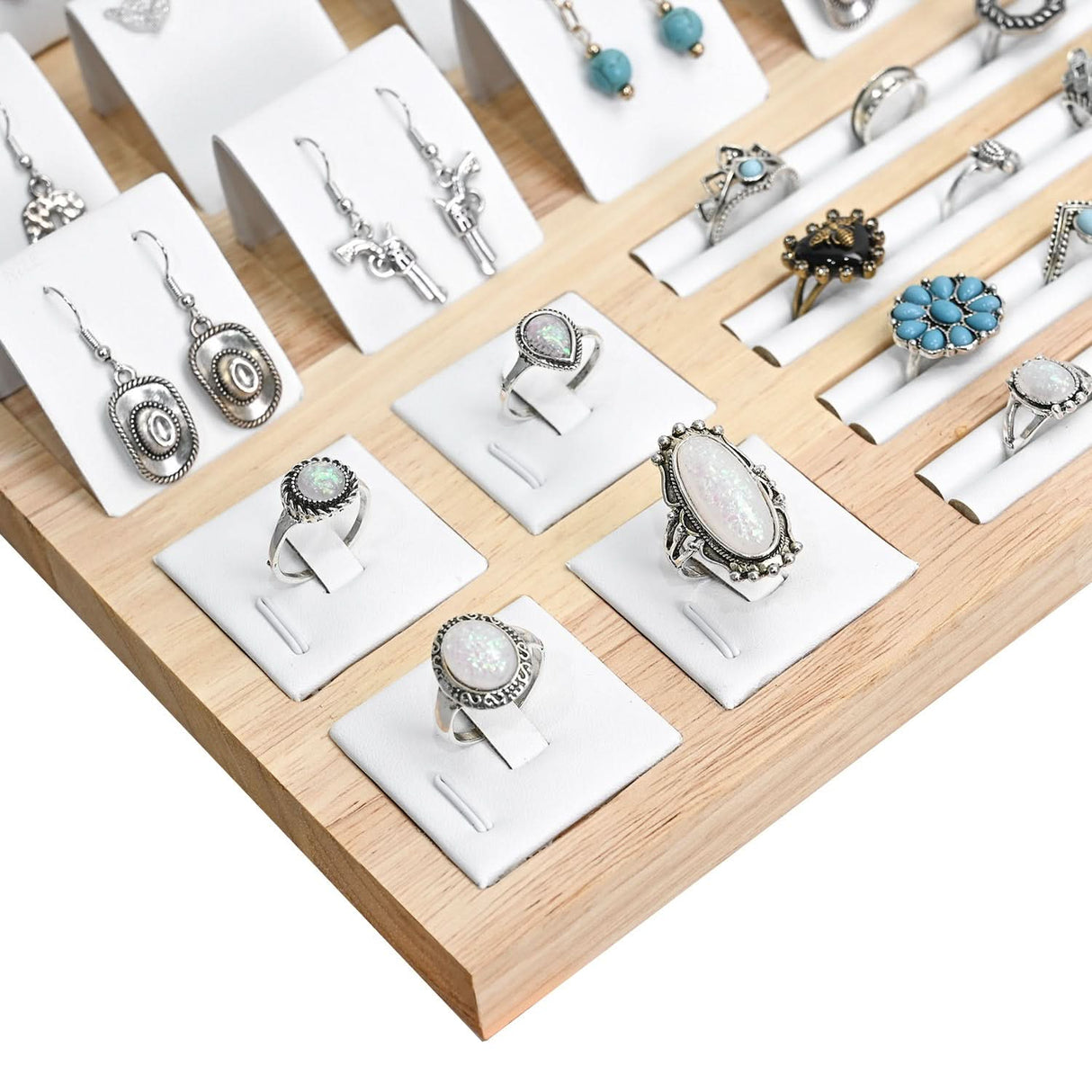 #DPS6700  Wood Jewelry Display Set