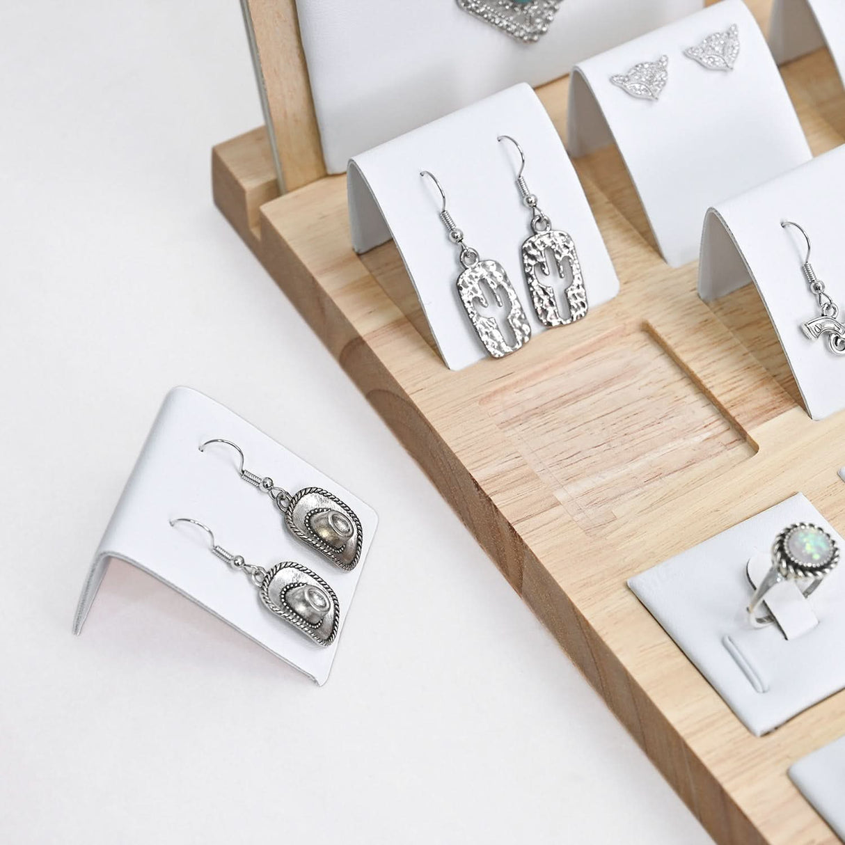 #DPS6700  Wood Jewelry Display Set