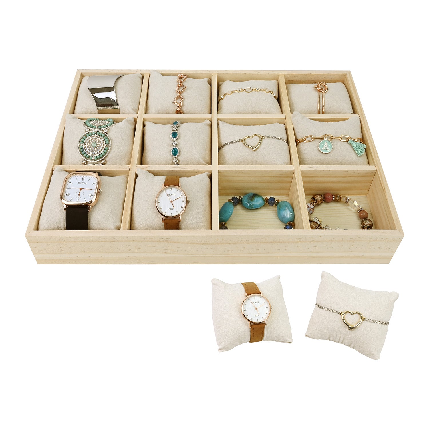 #DPW4512BK  Watch Storage Box, Watch Display Tray, Bangle Display Tray