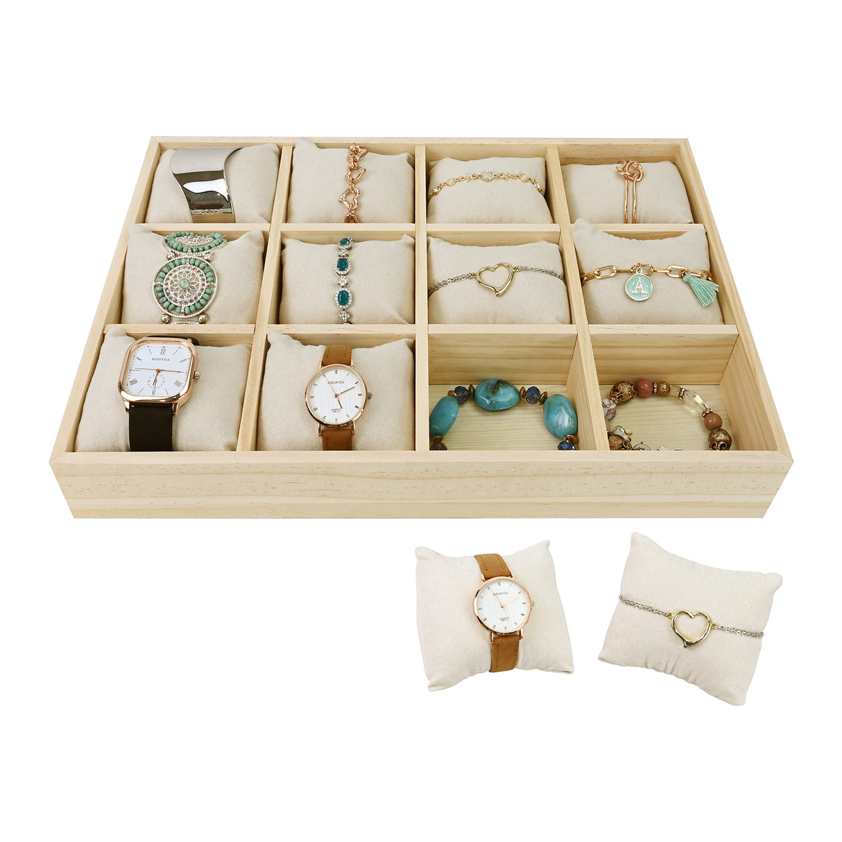 #DPW4512 Watch Storage Box, Watch Display Tray, Bangle Display Tray