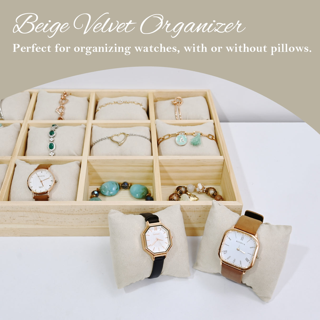 #DPW4512 Watch Storage Box, Watch Display Tray, Bangle Display Tray