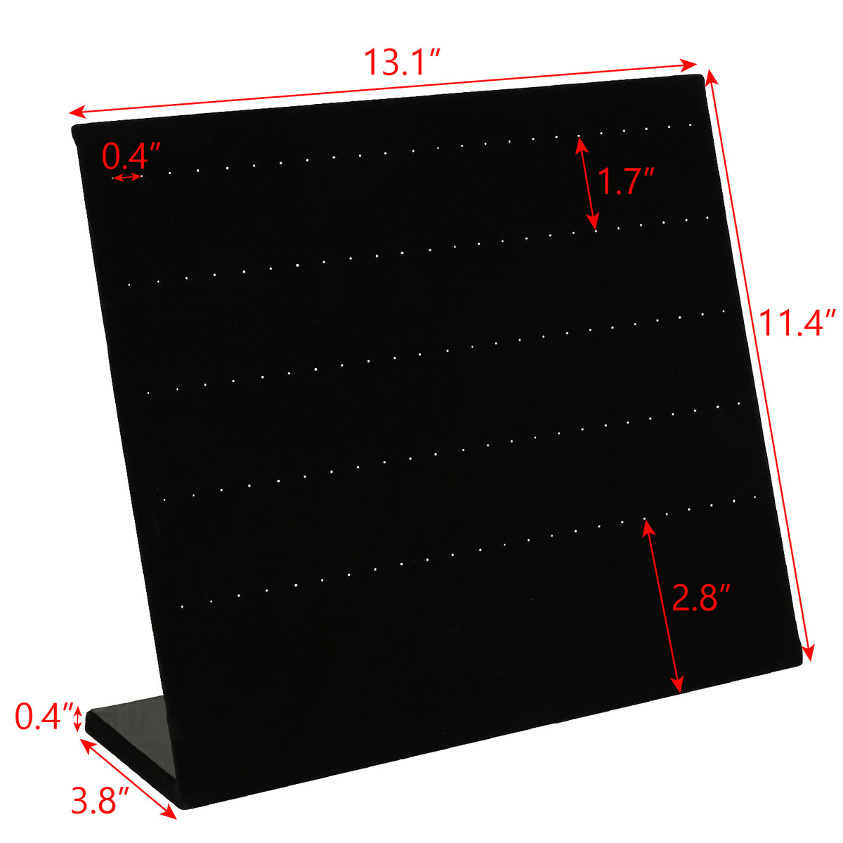 #DTP6120BKx2 Jewelry Earring Display Pad with Easel