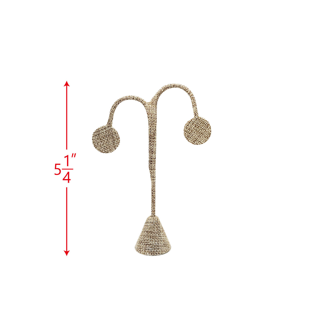 #ED-2411N-N3 Burlap Linen Earring Display Tree
