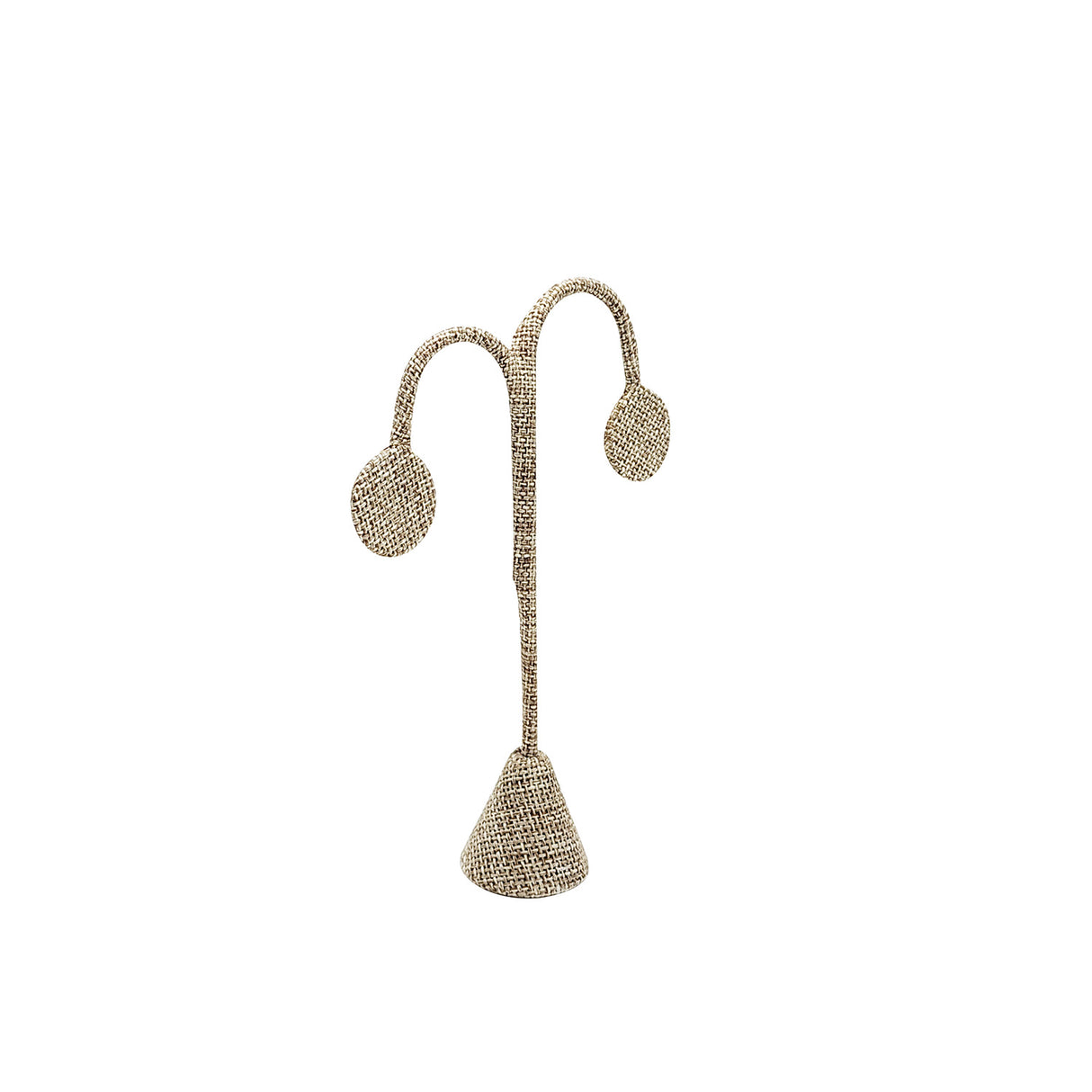 #ED-2411N-N3 Burlap Linen Earring Display Tree