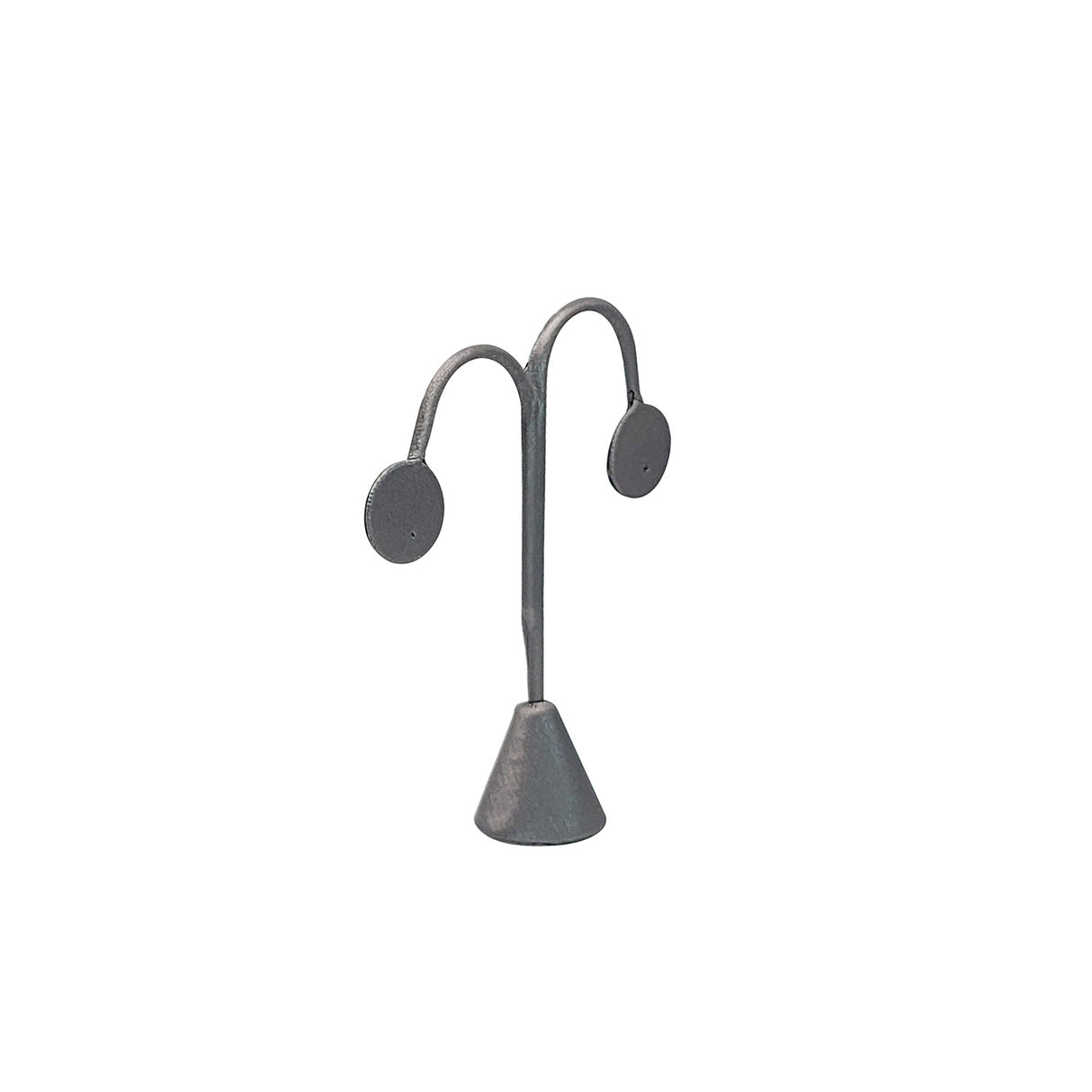 #ED-2412R-SG Steel Grey Leatherette Earring Display Tree