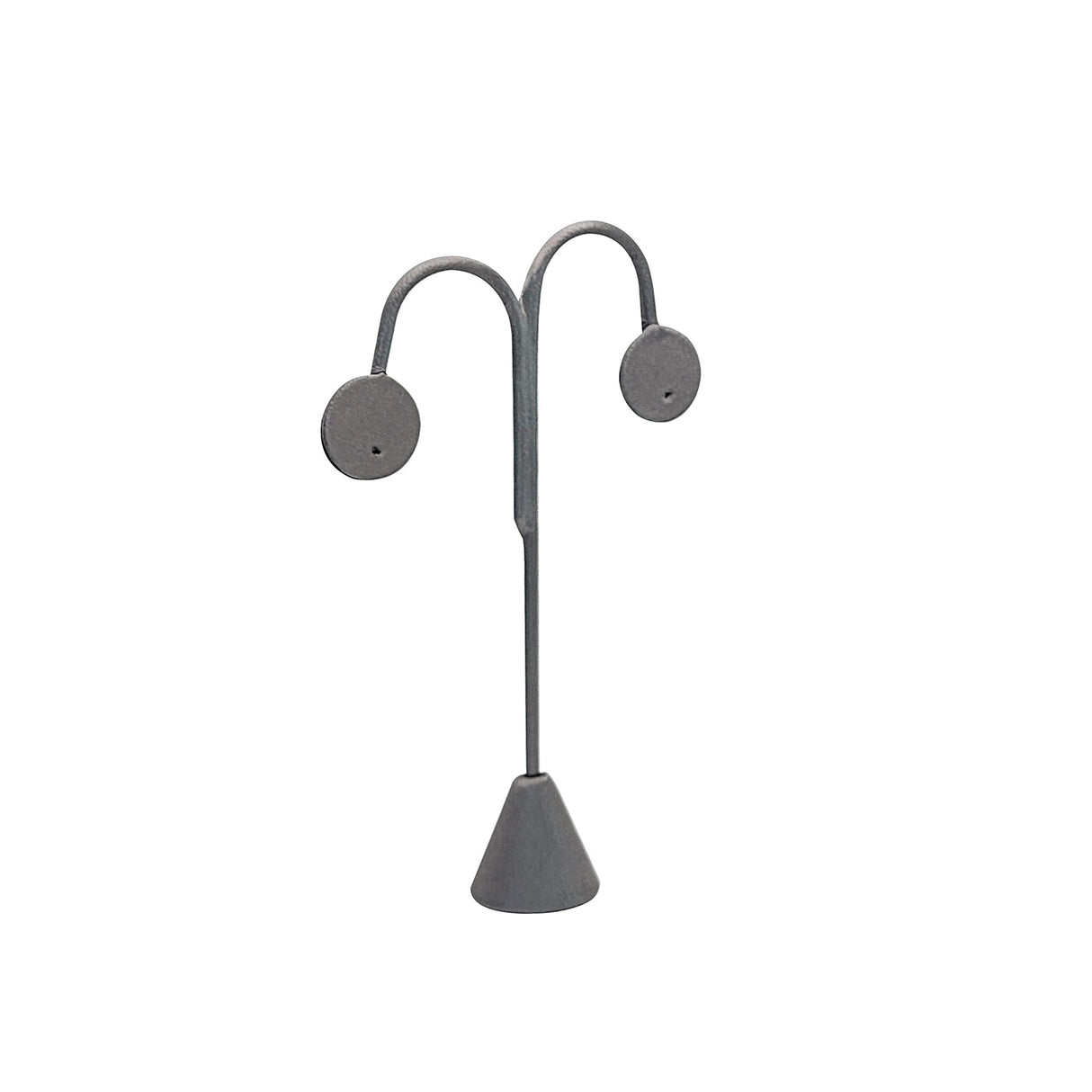 #ED-2413R-SG Steel Grey Leatherette Earring Display Tree