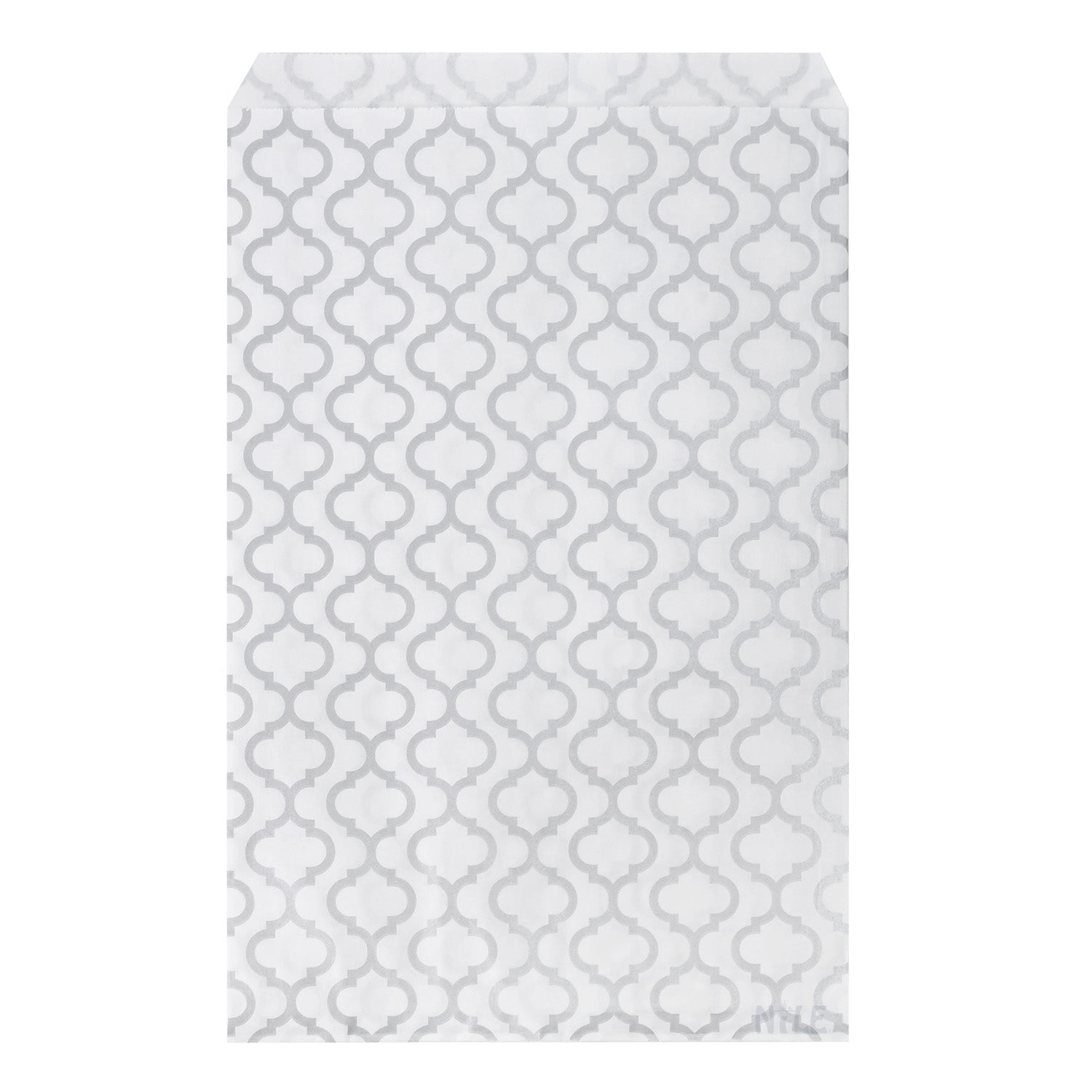 Silver Printed Paper Gift Bags