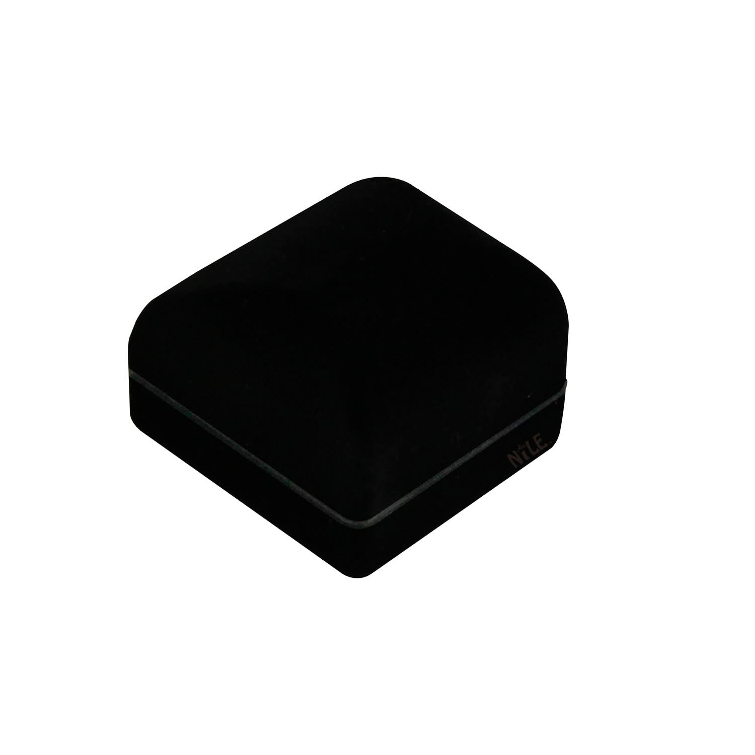 #FQ2E Small Square Flocked Flocked Soft Earring Square Box