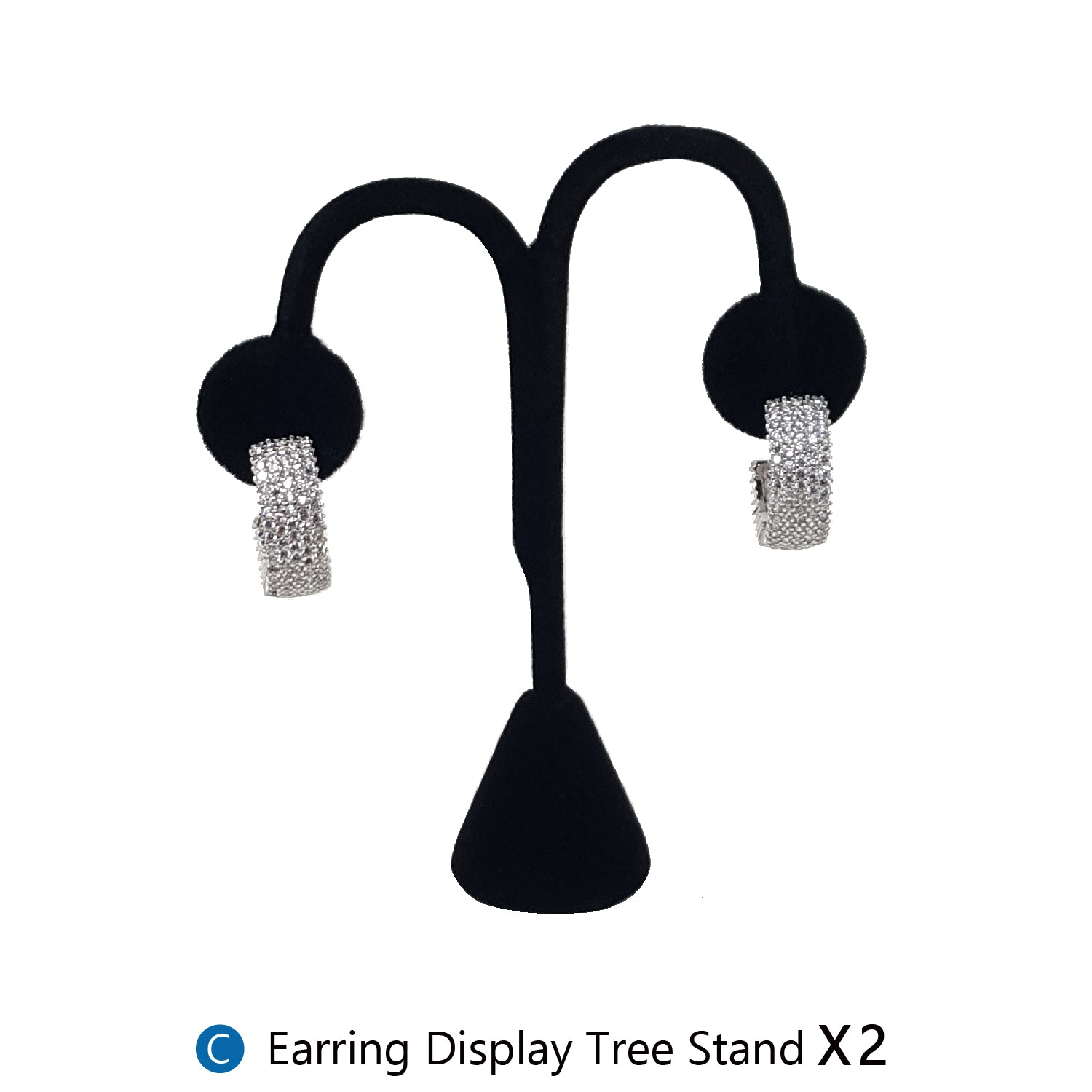 #JWY1203SET 11 Pcs Black Velvet Jewelry Display Set , Earring Holder, Necklace Display, Bracelet Set