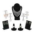 Versatile Black Velvet Jewelry Display Set