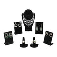 Versatile Black Velvet Jewelry Display Set