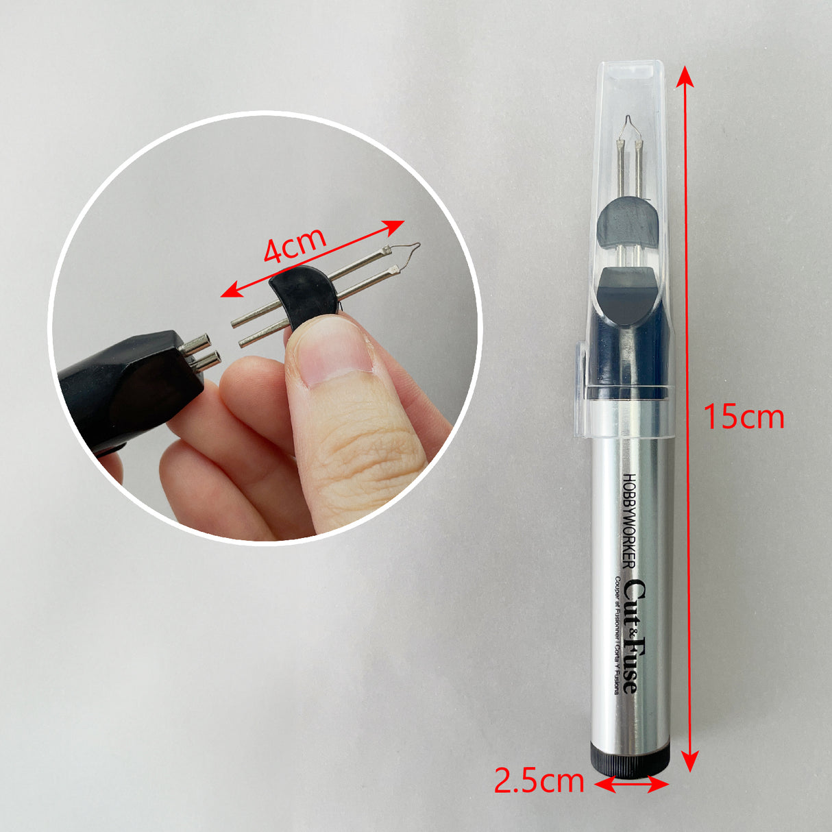 Thread Burner is a one-touch tool for burning threads, ideal for bead weaving and making jewelry.
