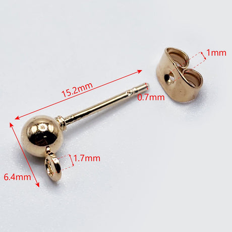 ball post earring stud