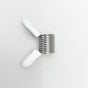 8pcs 0.47inch Stainless Steel Bead Stoppers With White Handle