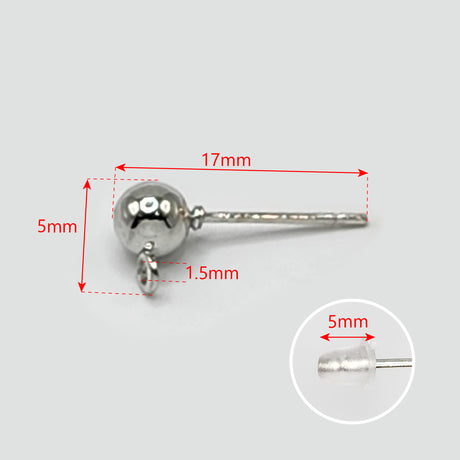ball post earring stud