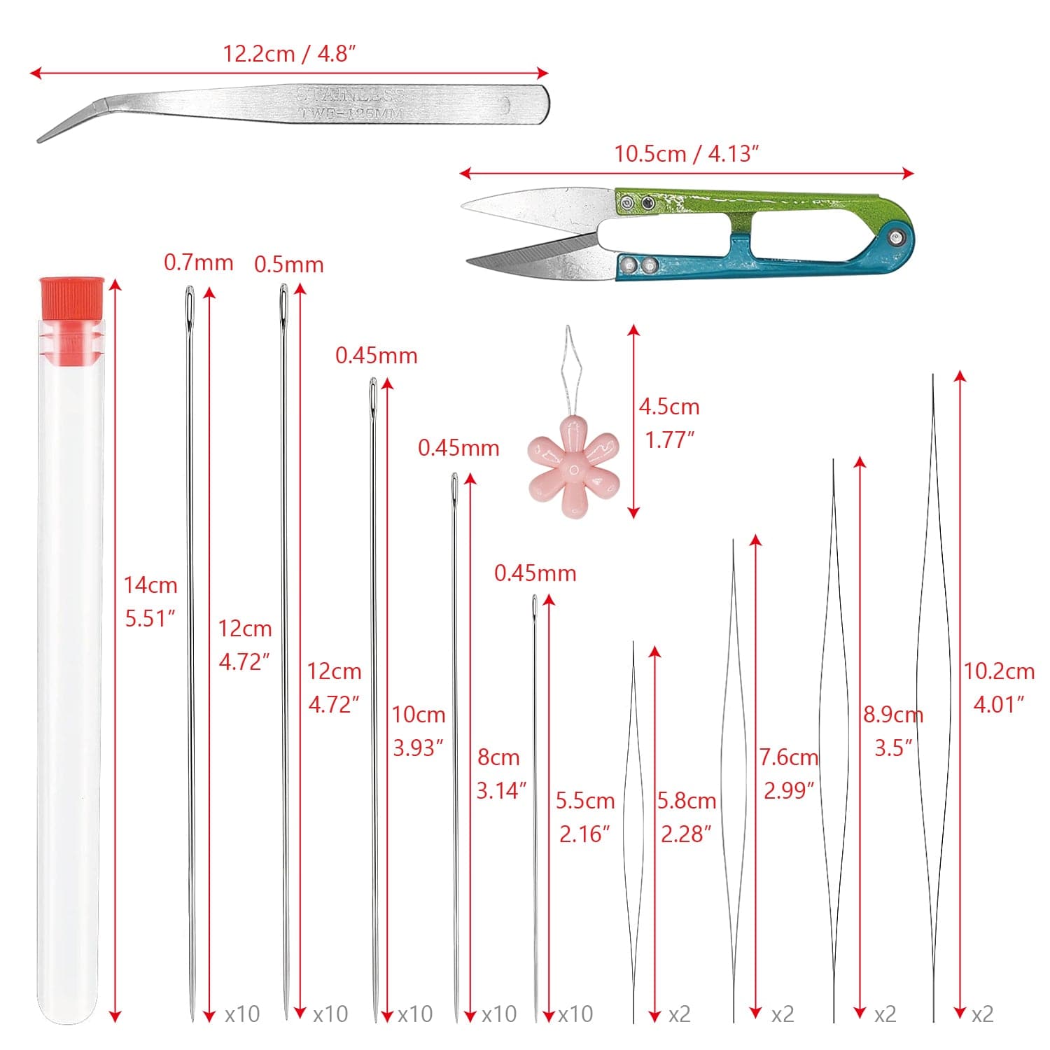 #LD23406 Jewelry crafting essentials,Beading needles set